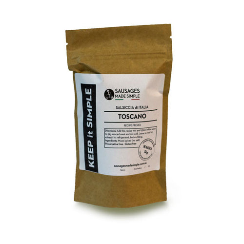 Toscano Spice Pre-mix - Makes 5 kg or 15 kg Fresh Sausages - Sausages Made Simple