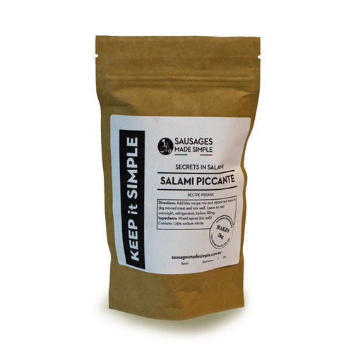 Salami Piccante Spice Premix - Makes 5kg and 10kg Salami - Sausages Made Simple