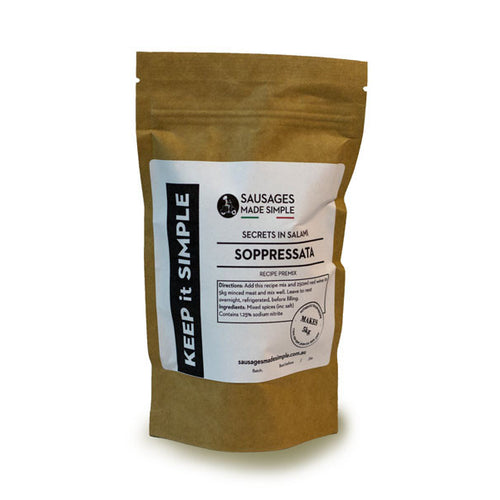 Soppressata Spice Premix - Makes 5kg or 10kg Salami - Sausages Made Simple