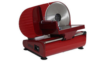 Electric Meat Slicer - Domestic - Ausonia - Red - Sausages Made Simple