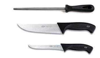 Sanelli Black Series - Butchers Knife Set - Sausages Made Simple